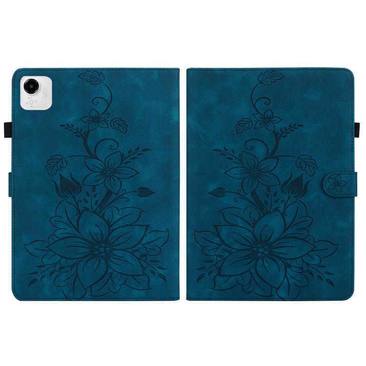 For Honor Pad X9a Lily Embossed Leather Tablet Case