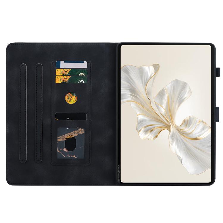 For Honor Pad X9a Lily Embossed Leather Tablet Case