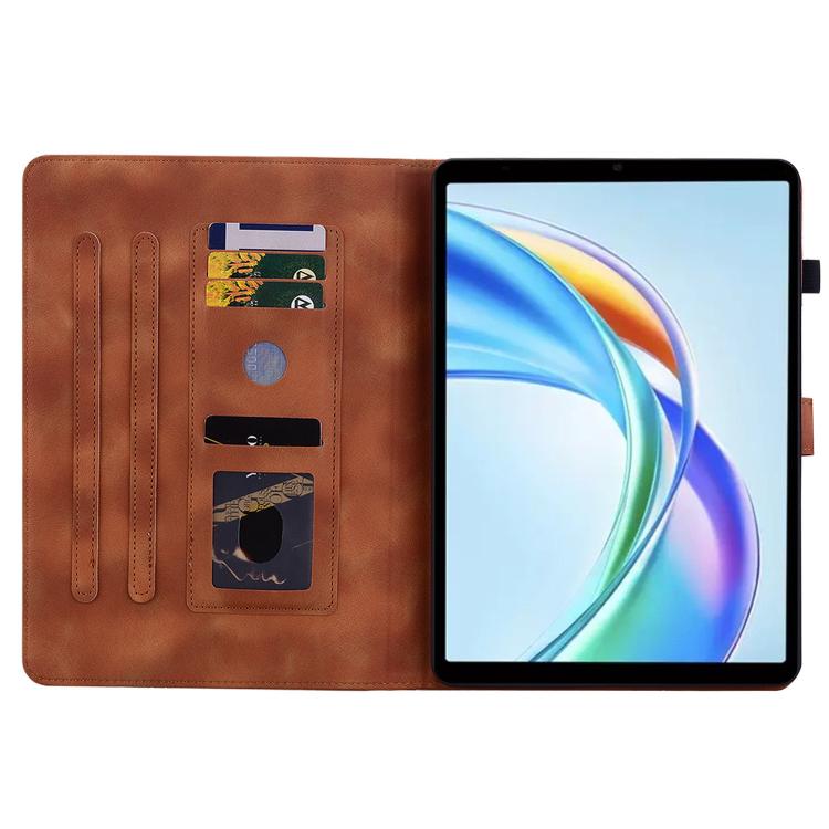 For Honor Pad X7 Lily Embossed Leather Tablet Case