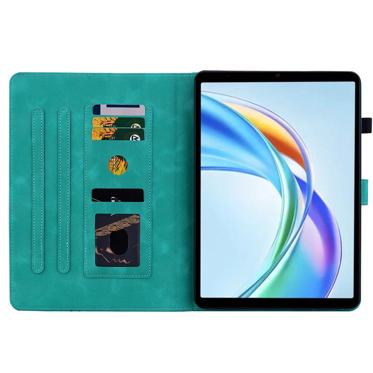 For Honor Pad X7 Lily Embossed Leather Tablet Case