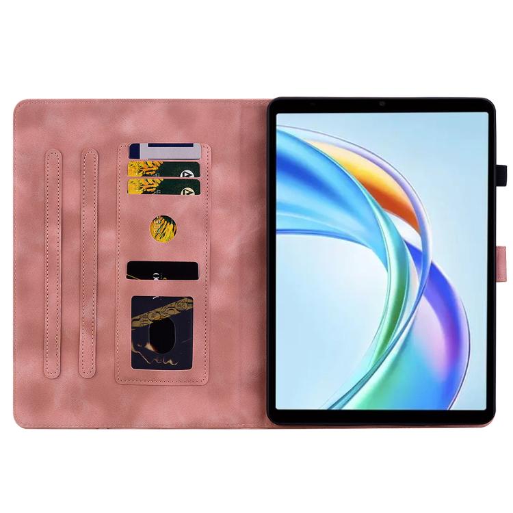 For Honor Pad X7 Lily Embossed Leather Tablet Case