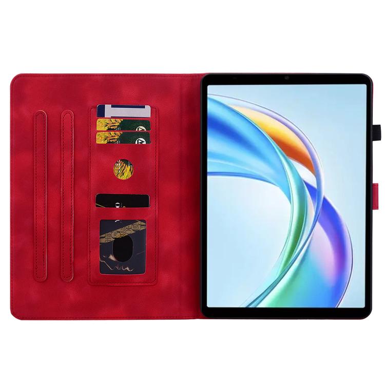 For Honor Pad X7 Lily Embossed Leather Tablet Case