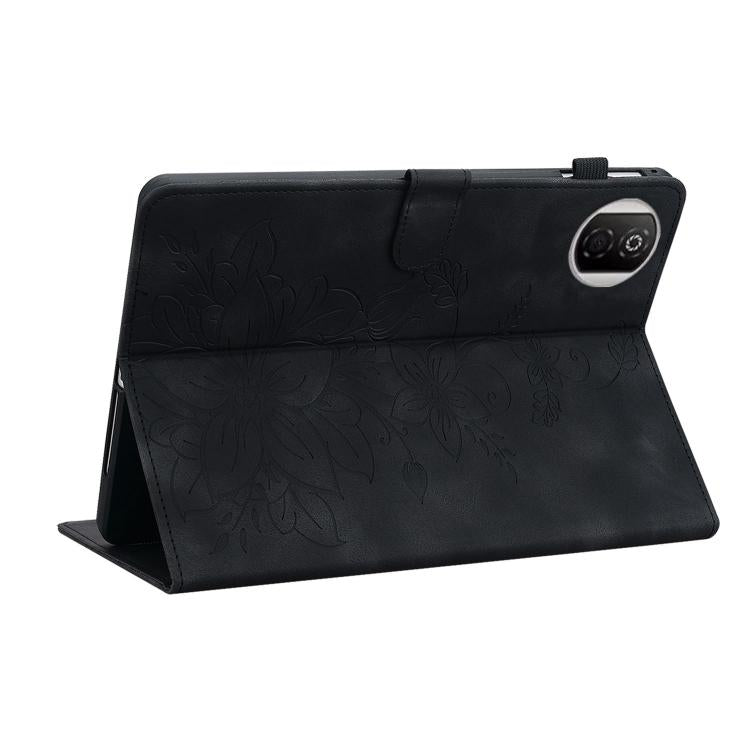 For Honor Pad X7 Lily Embossed Leather Tablet Case