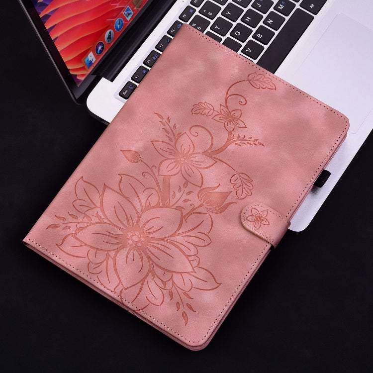 For Realme Pad 2 11.5 Lily Embossed Leather Tablet Case