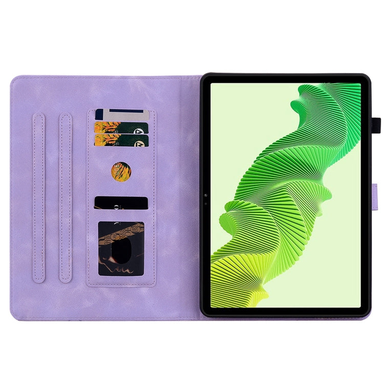 For Realme Pad 2 11.5 Lily Embossed Leather Tablet Case