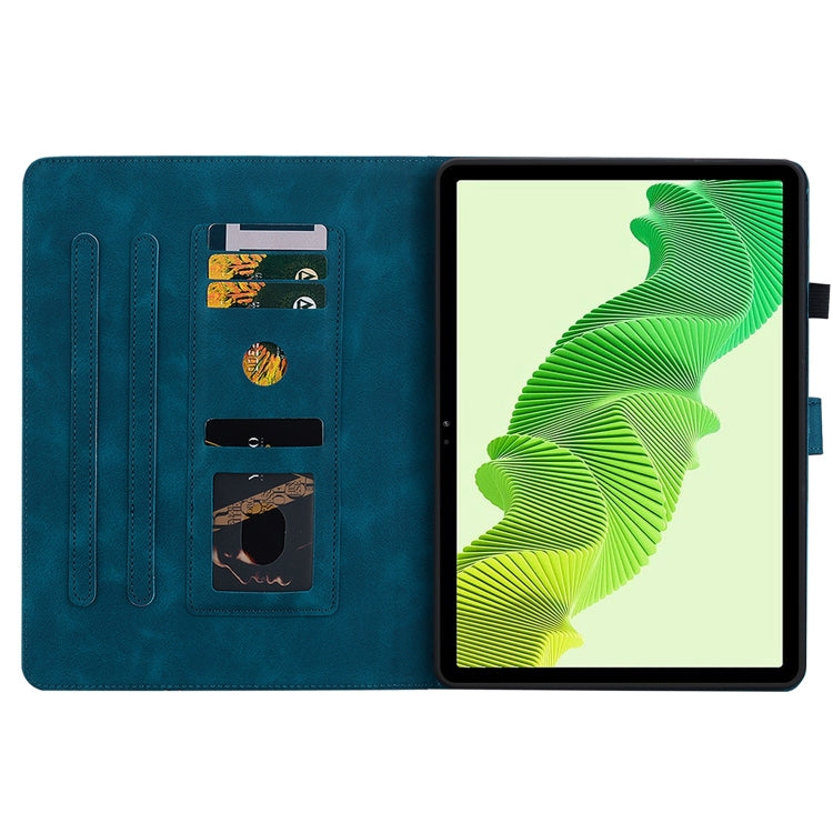 For Realme Pad 2 11.5 Lily Embossed Leather Tablet Case