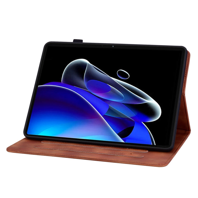For Realme Pad X Lily Embossed Leather Tablet Case