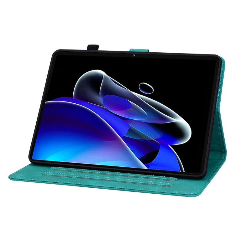 For Realme Pad X Lily Embossed Leather Tablet Case