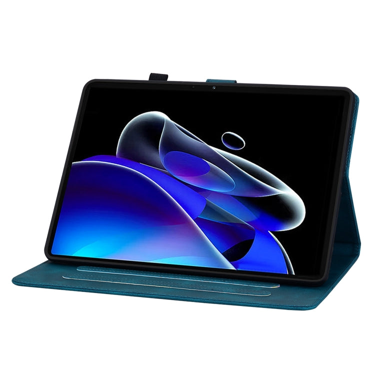 For Realme Pad X Lily Embossed Leather Tablet Case