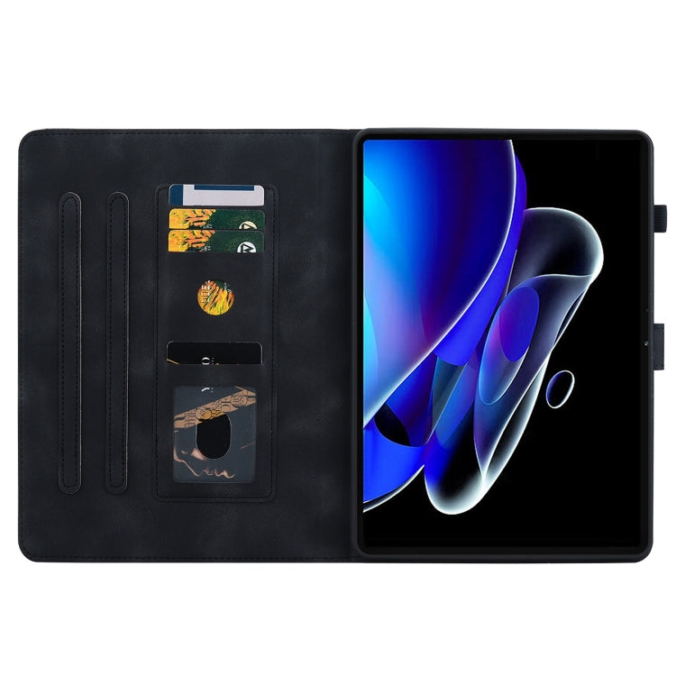 For Realme Pad X Lily Embossed Leather Tablet Case
