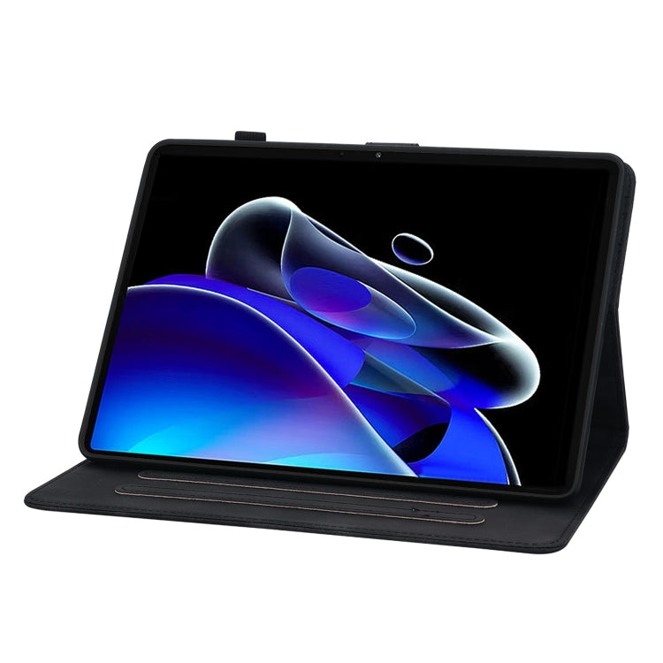 For Realme Pad X Lily Embossed Leather Tablet Case