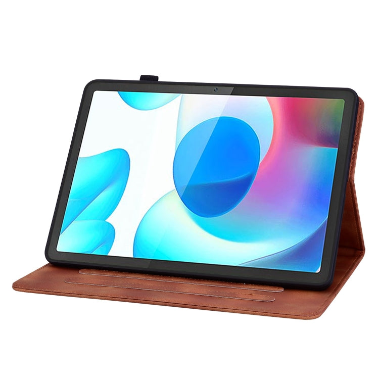 For Realme Pad Mini 8.7 Lily Embossed Leather Tablet Case