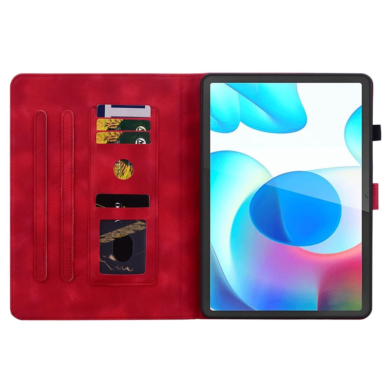 For Realme Pad 10.4 Lily Embossed Leather Tablet Case
