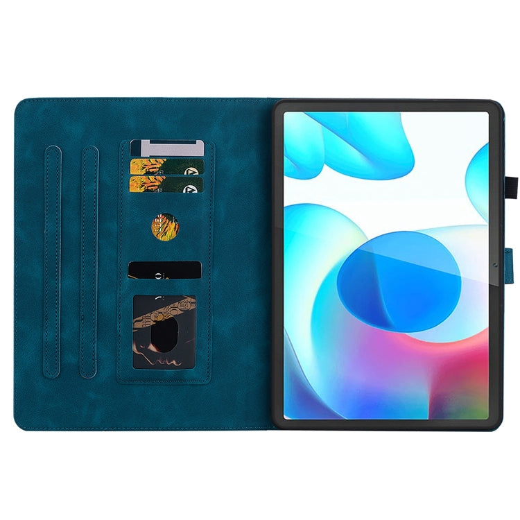 For Realme Pad 10.4 Lily Embossed Leather Tablet Case