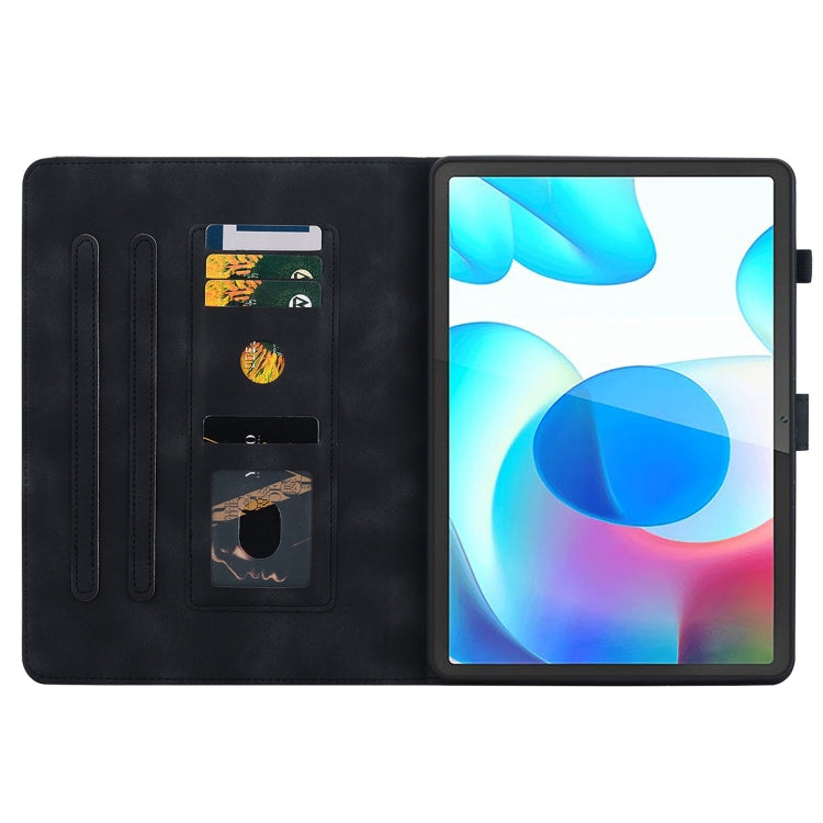 For Realme Pad 10.4 Lily Embossed Leather Tablet Case