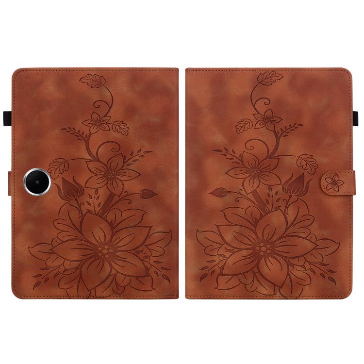 For OPPO Pad SE 11 inch Lily Embossed Leather Tablet Case