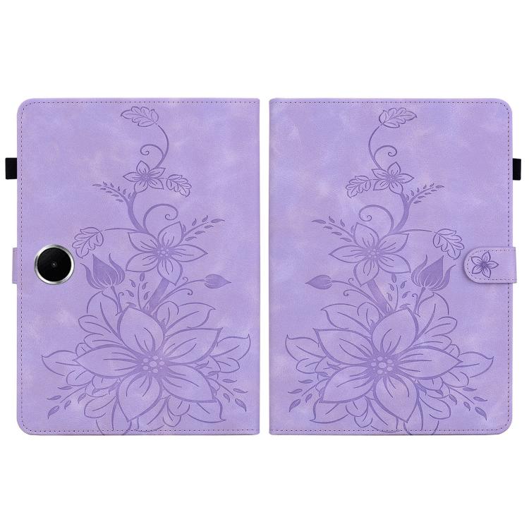 For OPPO Pad SE 11 inch Lily Embossed Leather Tablet Case