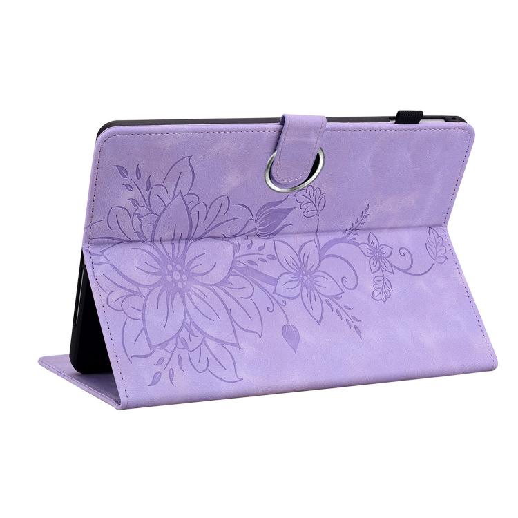 For OPPO Pad SE 11 inch Lily Embossed Leather Tablet Case