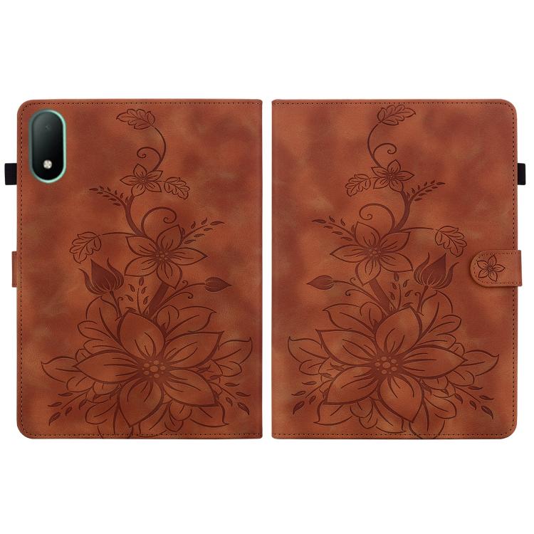 For OPPO Pad Mini 8.8 inch 2026 Lily Embossed Leather Tablet Case