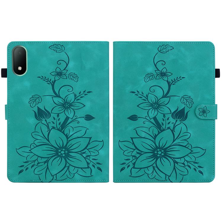 For OPPO Pad Mini 8.8 inch 2026 Lily Embossed Leather Tablet Case