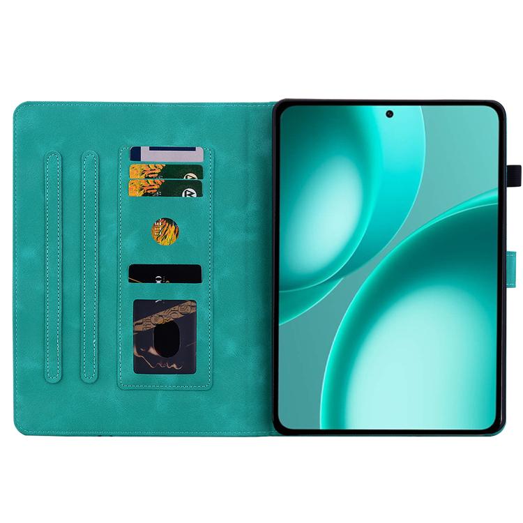 For OPPO Pad Mini 8.8 inch 2026 Lily Embossed Leather Tablet Case