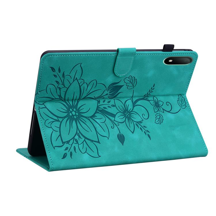 For OPPO Pad Mini 8.8 inch 2026 Lily Embossed Leather Tablet Case