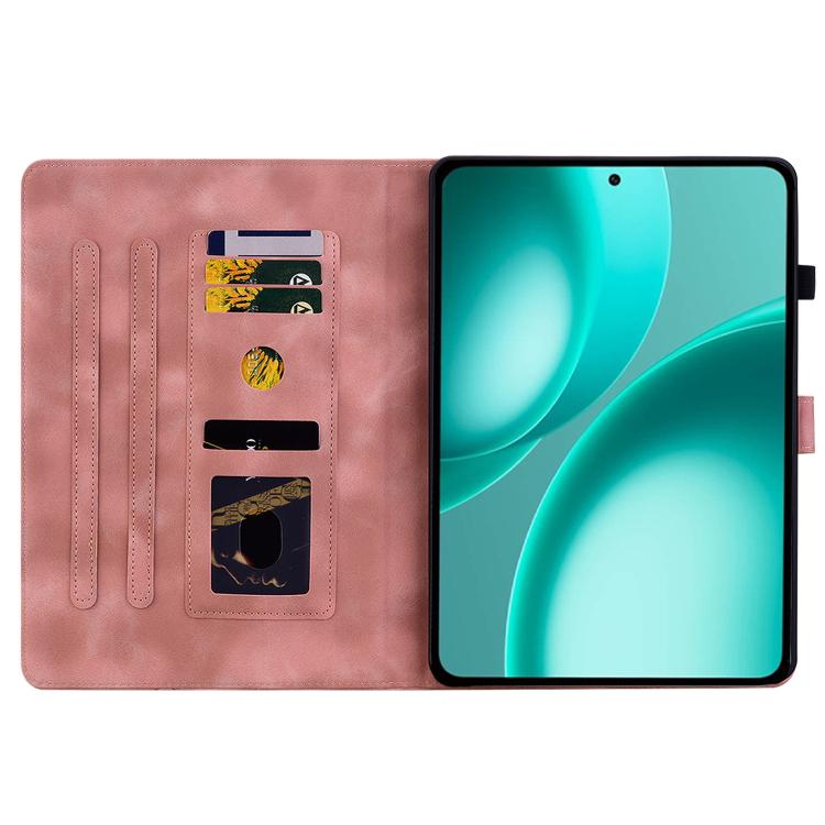 For OPPO Pad Mini 8.8 inch 2026 Lily Embossed Leather Tablet Case