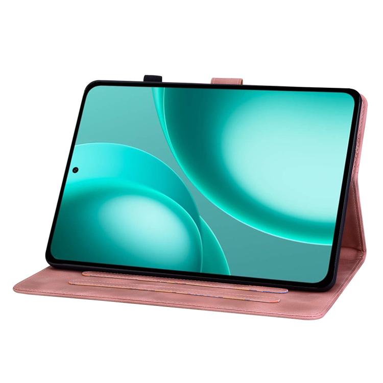 For OPPO Pad Mini 8.8 inch 2026 Lily Embossed Leather Tablet Case