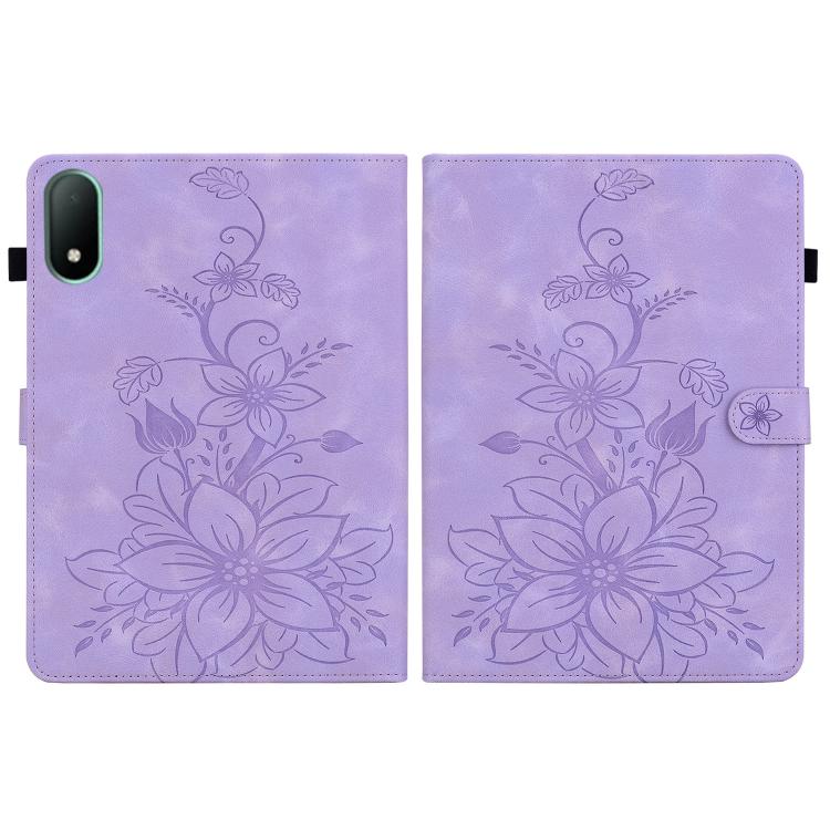 For OPPO Pad Mini 8.8 inch 2026 Lily Embossed Leather Tablet Case