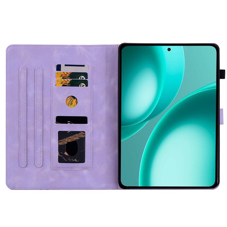 For OPPO Pad Mini 8.8 inch 2026 Lily Embossed Leather Tablet Case