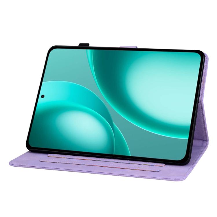 For OPPO Pad Mini 8.8 inch 2026 Lily Embossed Leather Tablet Case