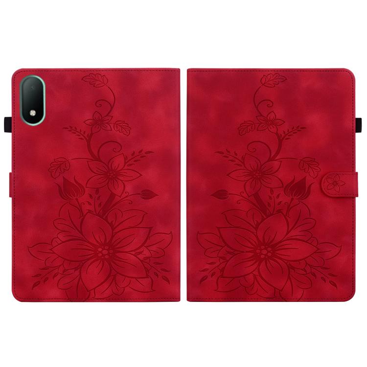 For OPPO Pad Mini 8.8 inch 2026 Lily Embossed Leather Tablet Case