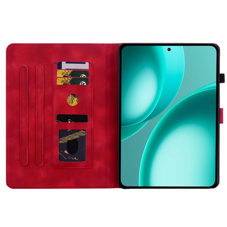 For OPPO Pad Mini 8.8 inch 2026 Lily Embossed Leather Tablet Case