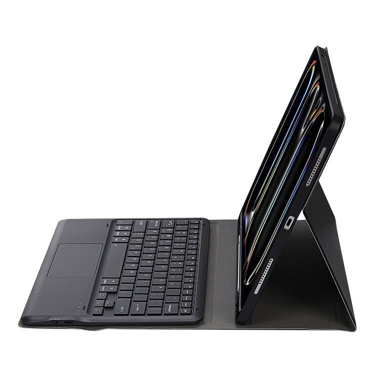 For iPad Pro 13 2024 A14B-A Detachable Ultra-Thin Bluetooth Touch Keyboard Leather Tablet Case with Pen Slot