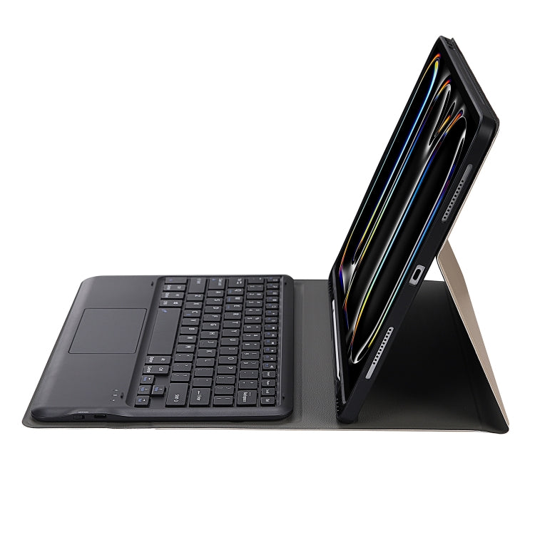 For iPad Pro 13 2024 A14B-A Detachable Ultra-Thin Bluetooth Touch Keyboard Leather Tablet Case with Pen Slot