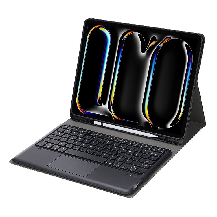 For iPad Pro 13 2024 A14B-A Detachable Ultra-Thin Bluetooth Touch Keyboard Leather Tablet Case with Pen Slot