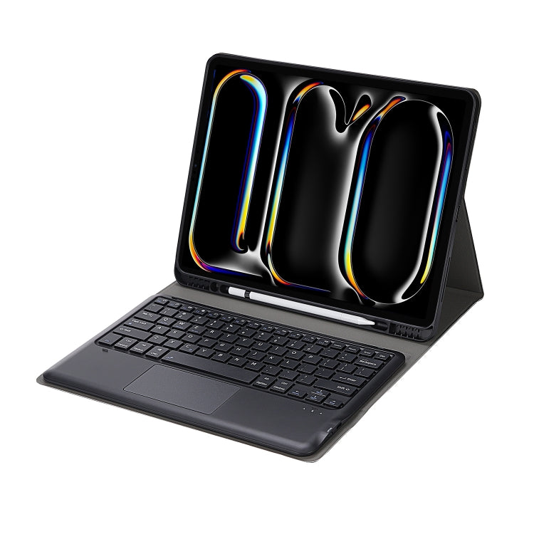 For iPad Pro 13 2024 A14B-A Detachable Ultra-Thin Bluetooth Touch Keyboard Leather Tablet Case with Pen Slot
