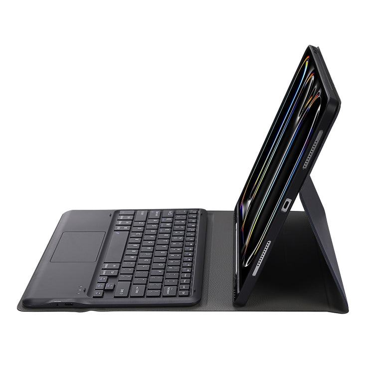 For iPad Pro 13 2024 A14B-A Detachable Ultra-Thin Bluetooth Touch Keyboard Leather Tablet Case with Pen Slot