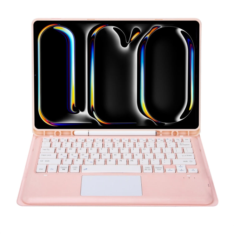 For iPad Pro 13 2024 A14B-A Detachable Ultra-Thin Bluetooth Touch Keyboard Leather Tablet Case with Pen Slot