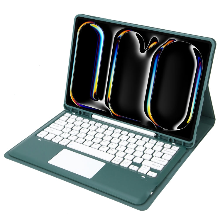 For iPad Pro 13 2024 A14B-A Detachable Ultra-Thin Bluetooth Touch Keyboard Leather Tablet Case with Pen Slot