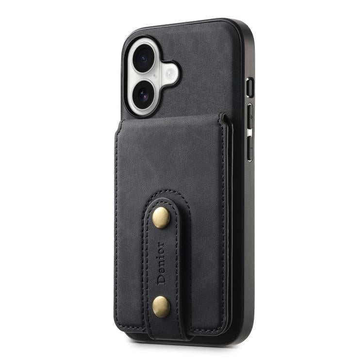 For iPhone 17 Denior D14 NK Retro Pattern MagSafe Magnetic Card Holder Leather Phone Case