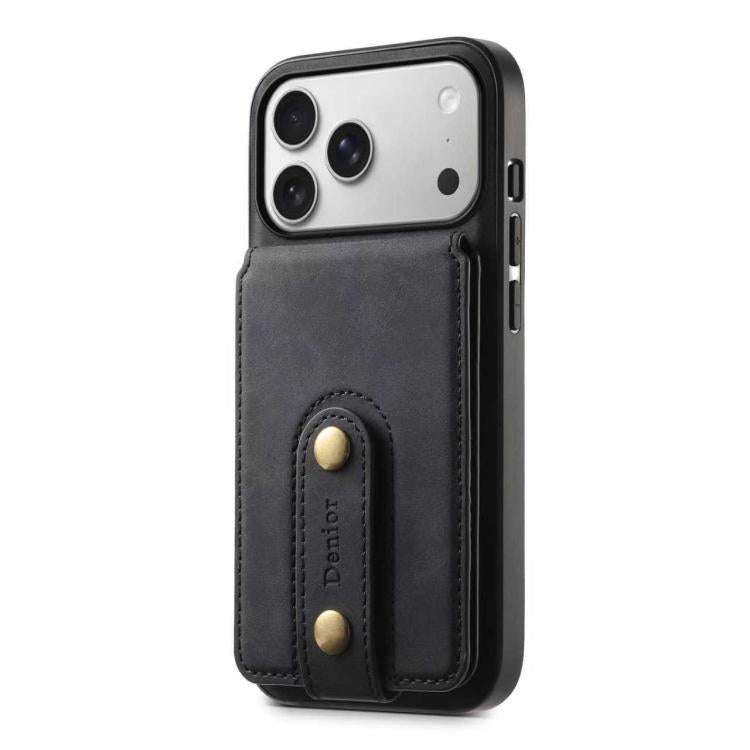 For iPhone 17 Pro Max Denior D14 NK Retro Pattern MagSafe Magnetic Card Holder Leather Phone Case