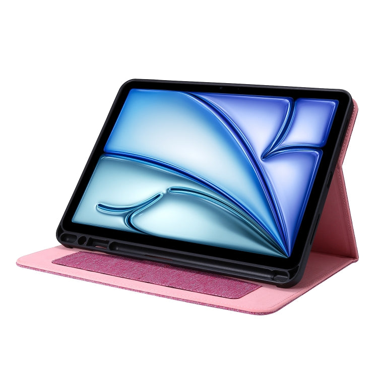 For iPad Air 13 2026 / 2025 / 2024 Fabric Leather Tablet Case
