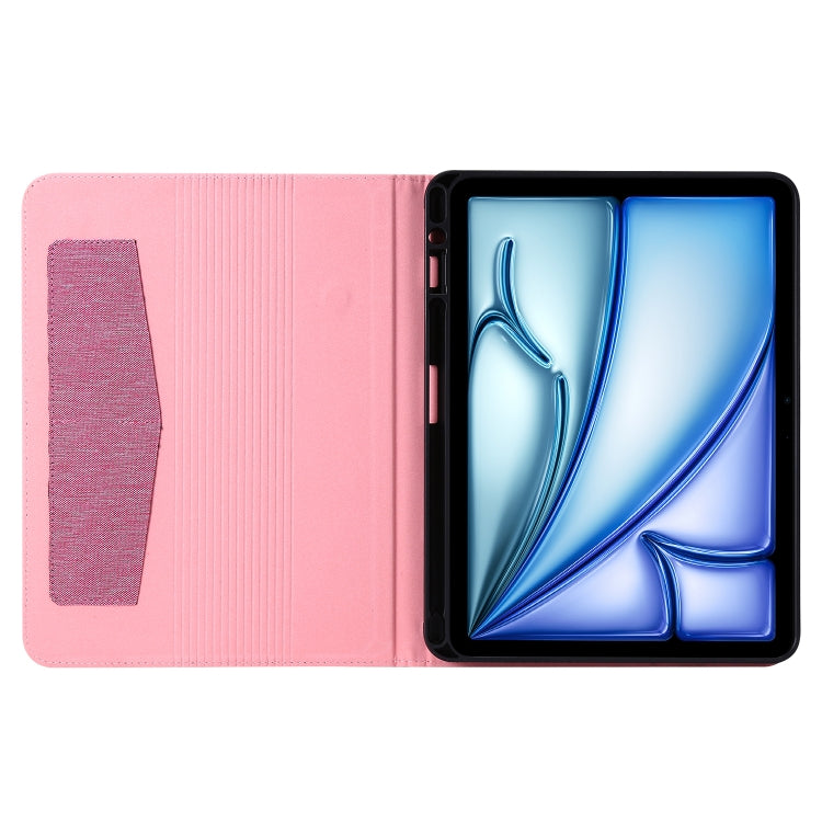 For iPad Air 13 2026 / 2025 / 2024 Fabric Leather Tablet Case
