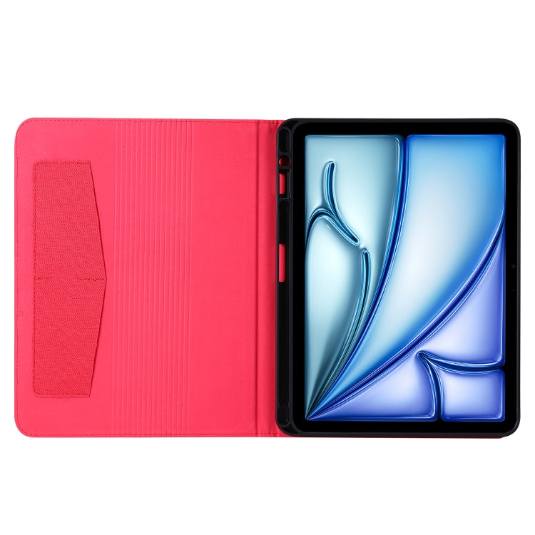 For iPad Air 13 2026 / 2025 / 2024 Fabric Leather Tablet Case