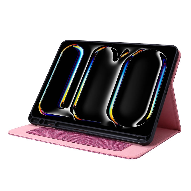 For iPad Pro 13 2025 / 2024 Fabric Leather Tablet Case