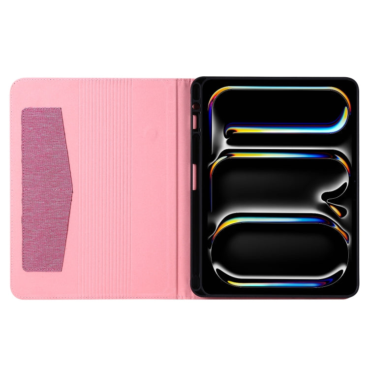 For iPad Pro 13 2025 / 2024 Fabric Leather Tablet Case