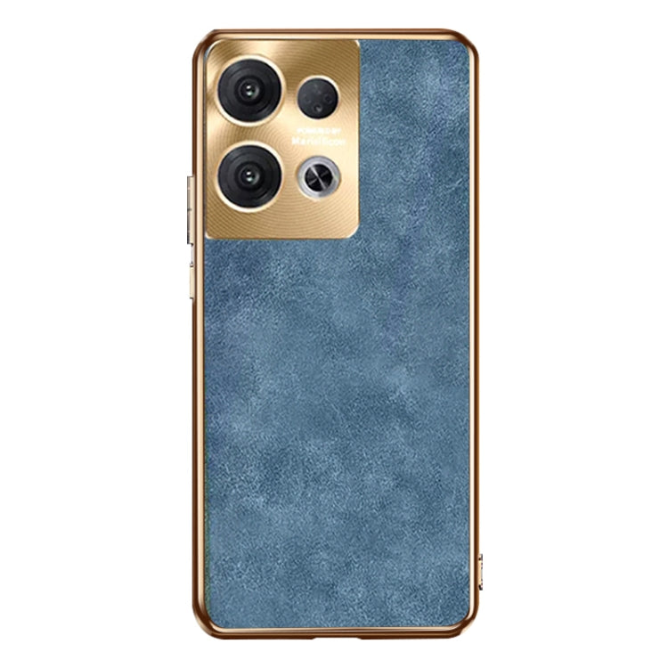 For OPPO Reno9 Pro+ Electroplating Lambskin Leather Phone Case