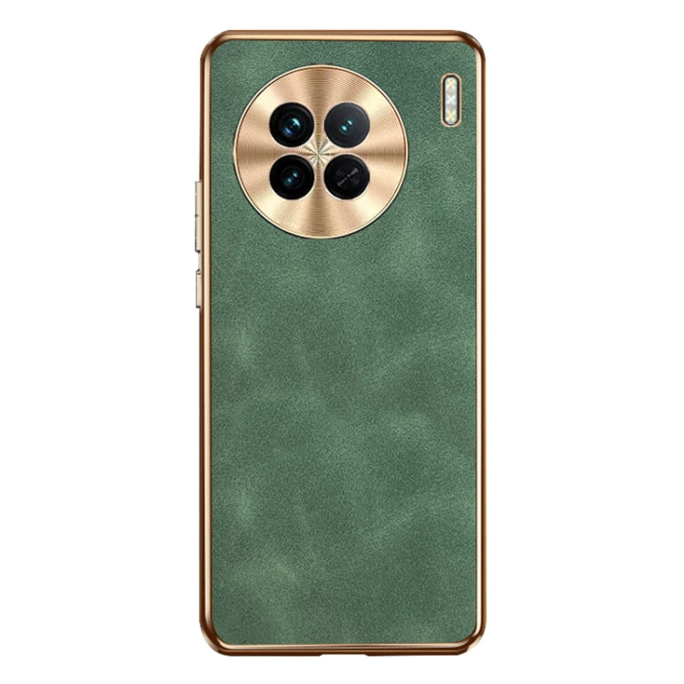 For vivo X90 Electroplating Lambskin Leather Phone Case