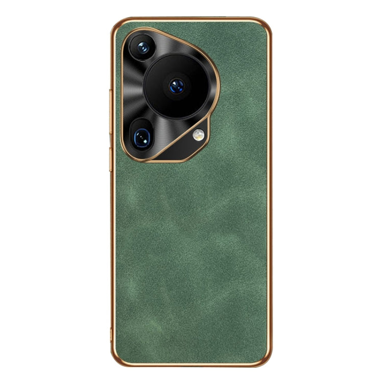 For Huawei Pura 70 Ultra Electroplating Lambskin Leather Phone Case